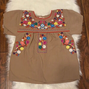 YZXDORWJ Embroidered Brown Size Medium